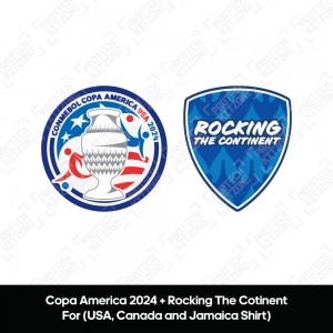 Official Copa America 2024 + Rocking The Continent Badges  (English)