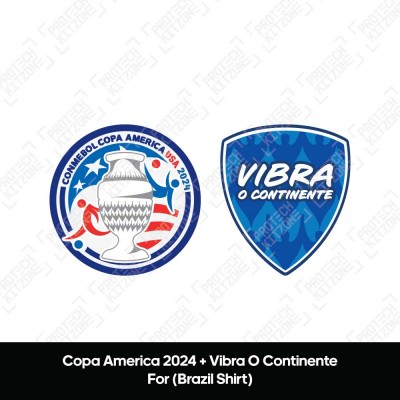 Official Copa America 2024 + Vibra O Continente Badges  (Portuguese)