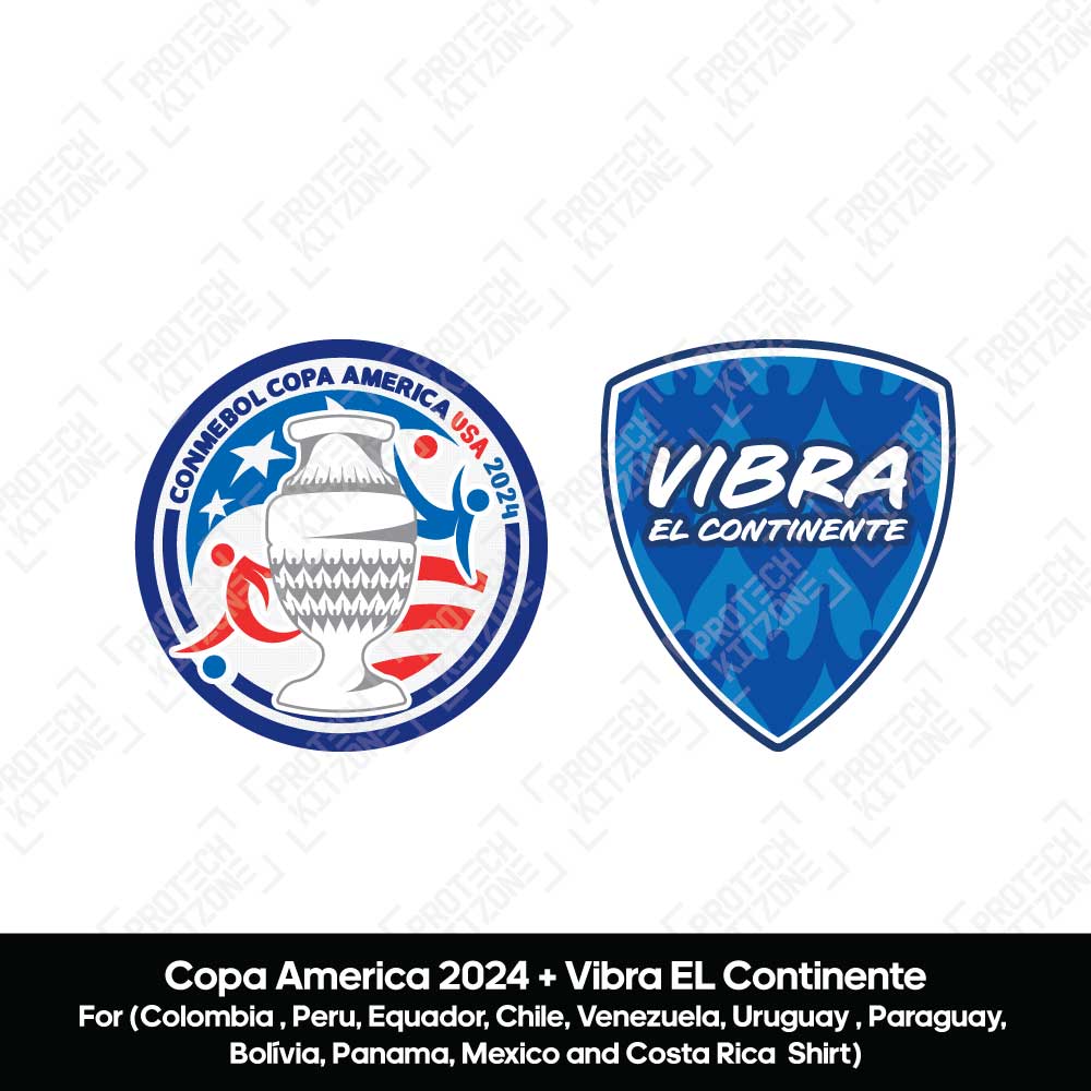 Official Copa America 2024 + Vibra EL Continente Badges (Spanish) Official Copa America 2024 + Vibra EL Continente Badges (Spanish)