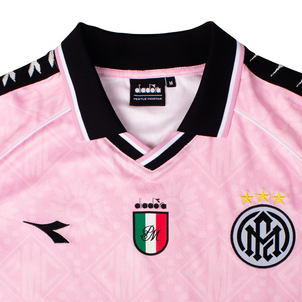 Pestle Mortar x Diadora Heritage Jersey - Pink (PMXDIADORA-PINK, Official Reissue Shirt, PM x Diadora) by www.protechkitzone.com Pestle Mortar x Diadora Heritage Jersey - Pink