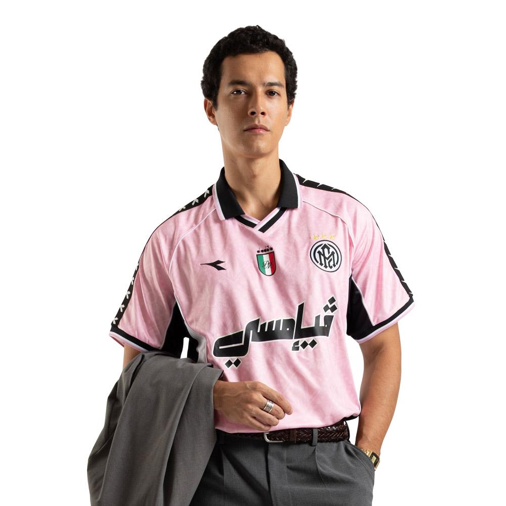 Pestle Mortar x Diadora Heritage Jersey - Pink (PMXDIADORA-PINK, Official Reissue Shirt, PM x Diadora) by www.protechkitzone.com Pestle Mortar x Diadora Heritage Jersey - Pink