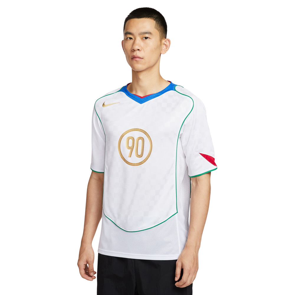 Nike Total 90 Dri-Fit Football Shirt - White/Blue/Gold Nike Total 90 Dri-Fit Football Shirt - White/Blue/Gold