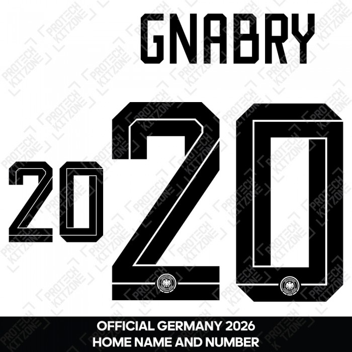 Gnabry 20 - Official Germany 2026 Home Name and Numbering