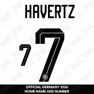 Havertz 7 - Official Germany 2026 Home Name and Numbering