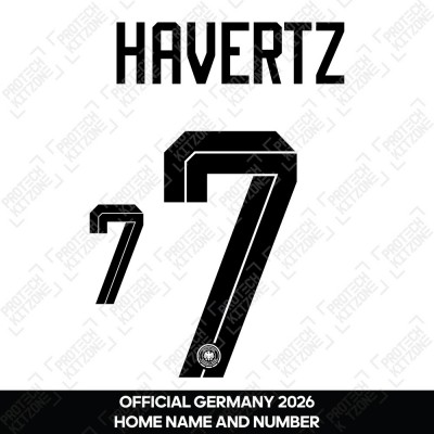 Havertz 7 - Official Germany 2026 Home Name and Numbering