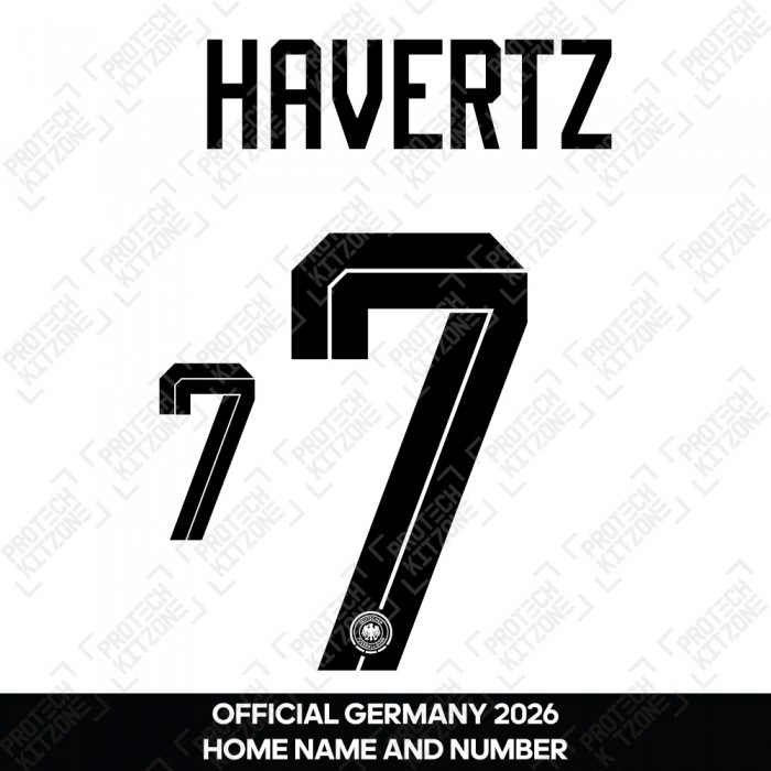 Havertz 7 - Official Germany 2026 Home Name and Numbering