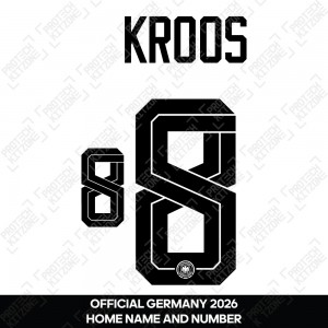 Kroos 8 - Official Germany 2026 Home Name and Numbering