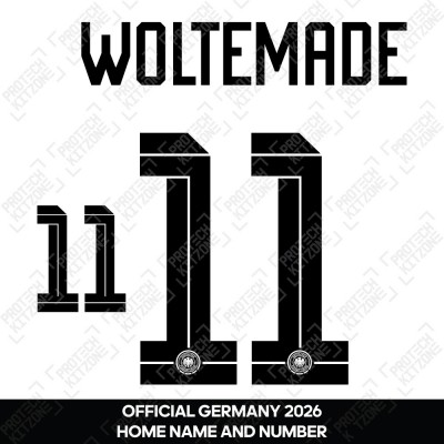 Woltemade 11 - Official Germany 2026 Home Name and Numbering