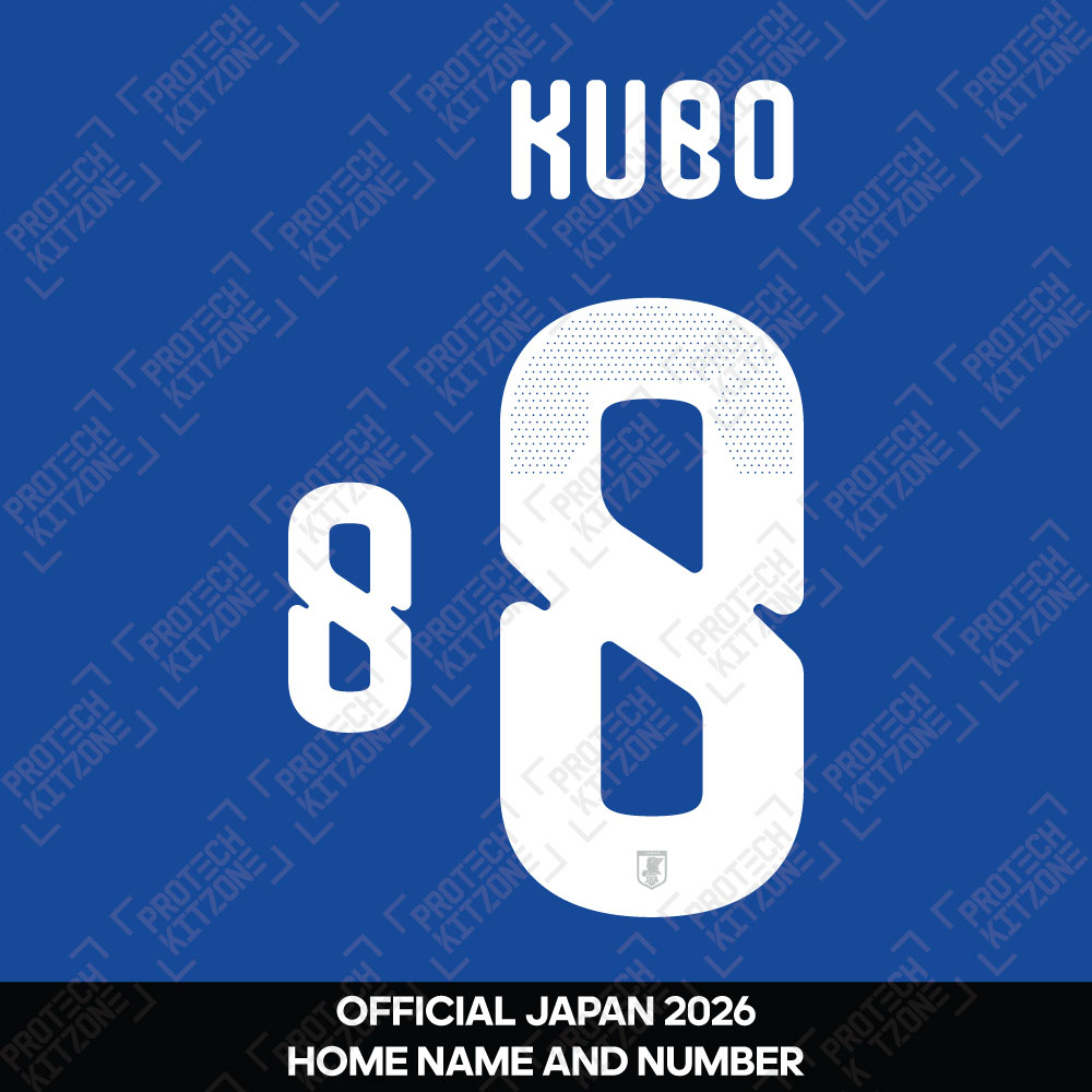 Kubo 8 - Official Japan 2026 Home Name and Numbering Kubo 8 - Official Japan 2026 Home Name and Numbering