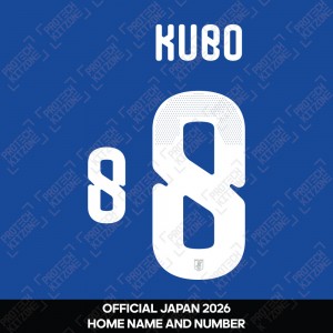 Kubo 8 - Official Japan 2026 Home Name and Numbering Kubo 8 - Official Japan 2026 Home Name and Numbering
