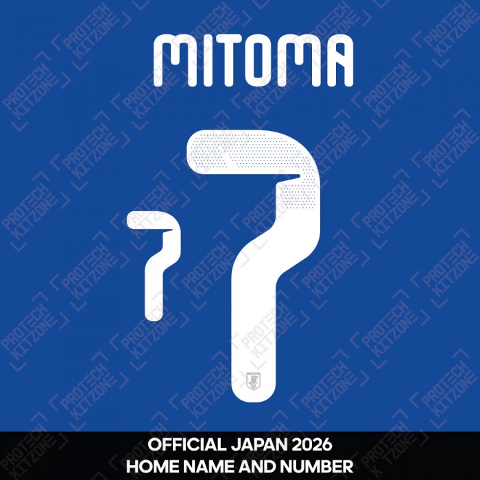 Mitoma 7 - Official Japan 2026 Home Name and Numbering 