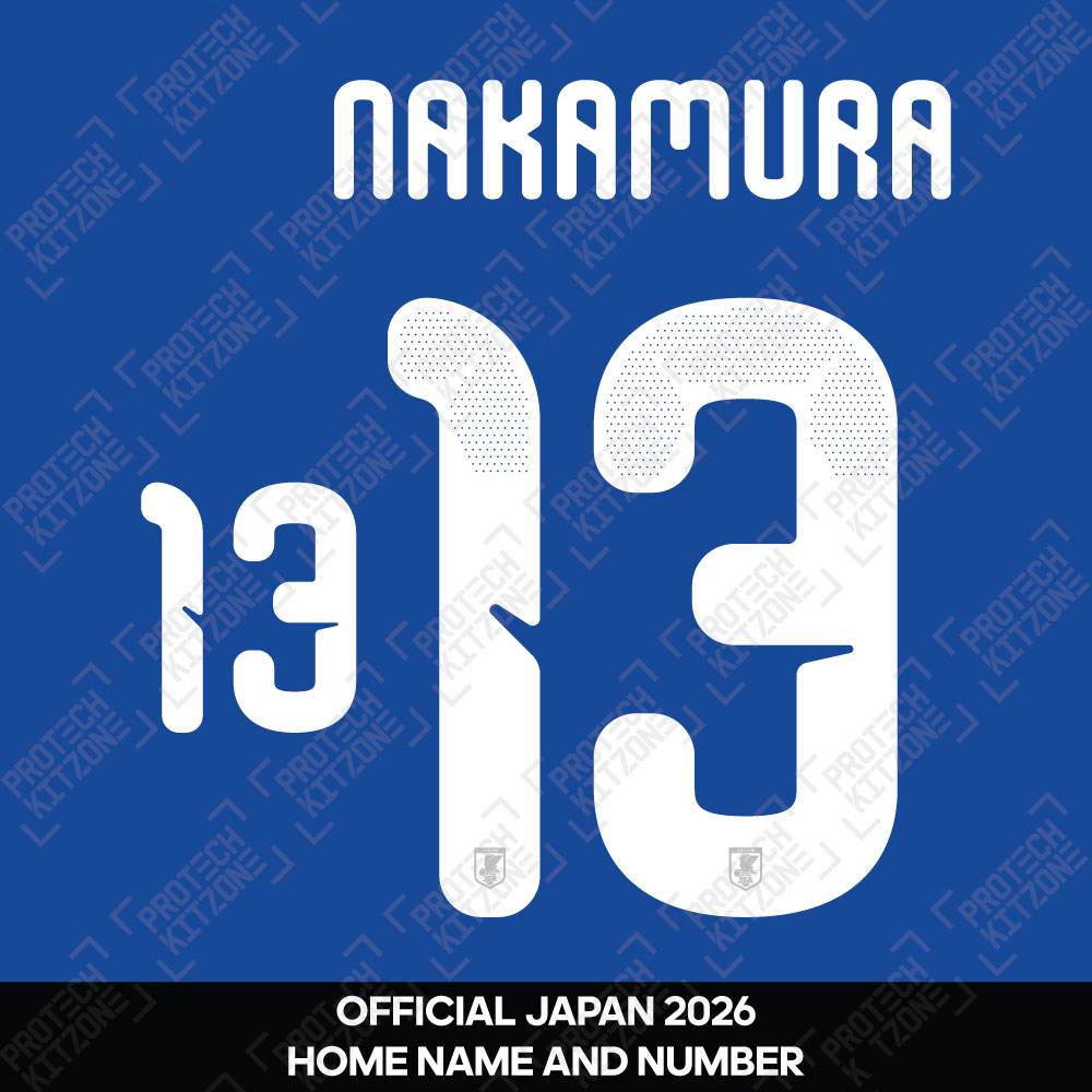 Nakamura 13 - Official Japan 2026 Home Name and Numbering Nakamura 13 - Official Japan 2026 Home Name and Numbering