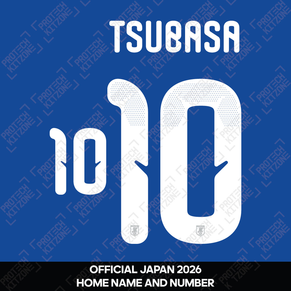 Tsubasa 10 - Official Japan 2026 Home Name and Numbering Tsubasa 10 - Official Japan 2026 Home Name and Numbering