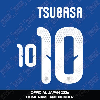 Tsubasa 10 - Official Japan 2026 Home Name and Numbering 