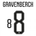 Gravenberch - 8 (Away - Black/White)