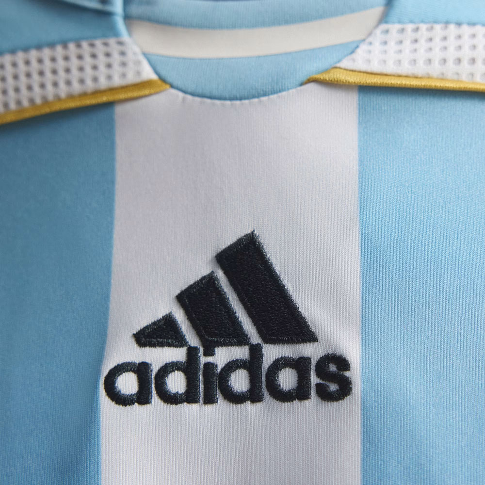 Argentina 2006 Messi 19 Home Shirt (JN3708, Official Reissue Shirt, Adidas) by www.protechkitzone.com Argentina 2006 Messi 19 Home Shirt
