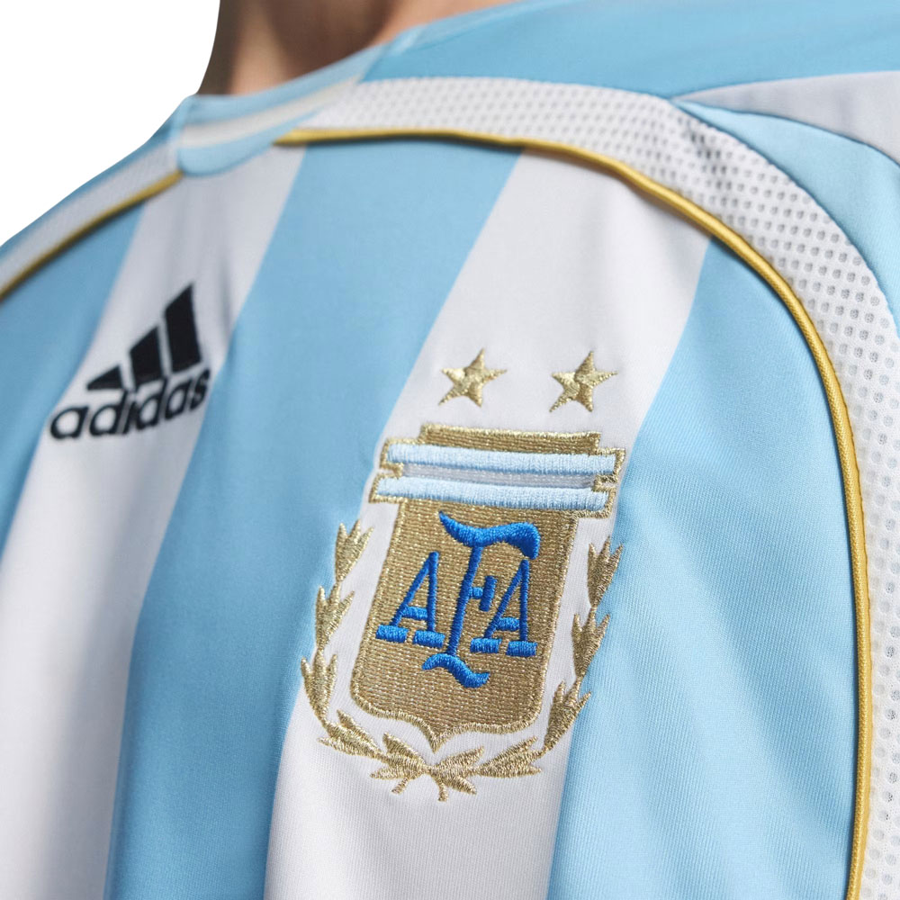 Argentina 2006 Home Shirt (KF0322, Official Reissue Shirt, Adidas) by www.protechkitzone.com Argentina 2006 Home Shirt