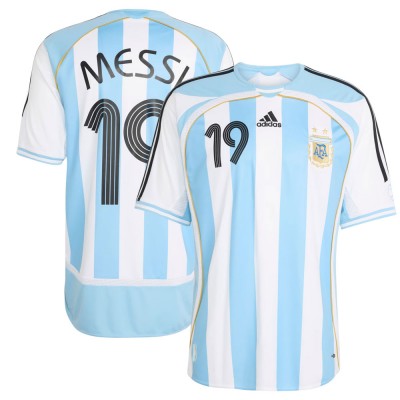 Argentina 2006 Messi 19 Home Shirt