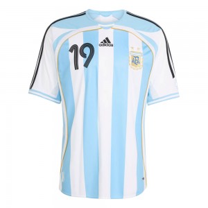 Argentina 2006 Messi 19 Home Shirt