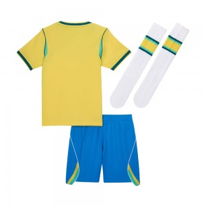 [Younger Kids] Brazil 2026 Home 3-Pieces Kit