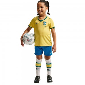 [Younger Kids] Brazil 2026 Home 3-Pieces Kit