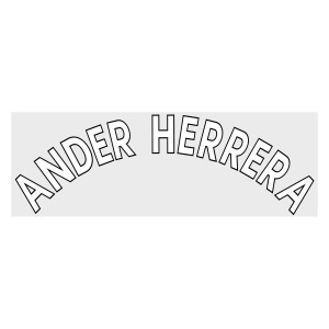 Ander Herrera White Special Nameblock (For New Premier League Season 2017 Onwards)