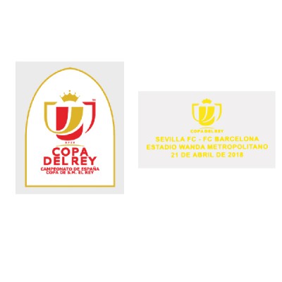 Official Copa Del Rey 2018 Patch + Final Match Detail (For Barcelona)
