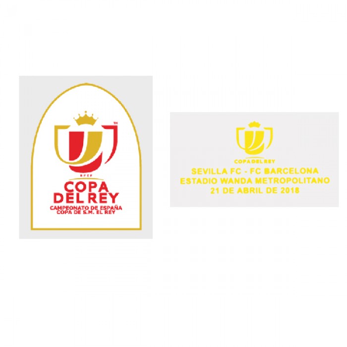 Official Copa Del Rey 2018 Patch + Final Match Detail (For Barcelona), Copa del Rey, COPA18SET, 