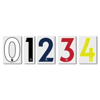 [Season 2017/19 - White] Official The Premier League 49mm Alphabet and 230mm Number