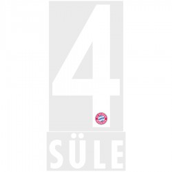 Süle 4 (Official Bayern Munich 2017/18 Home / Away Name and Numbering)