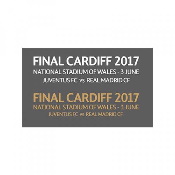 Official UEFA Champions League Final Cardiff 2016/17 Match Details Printing