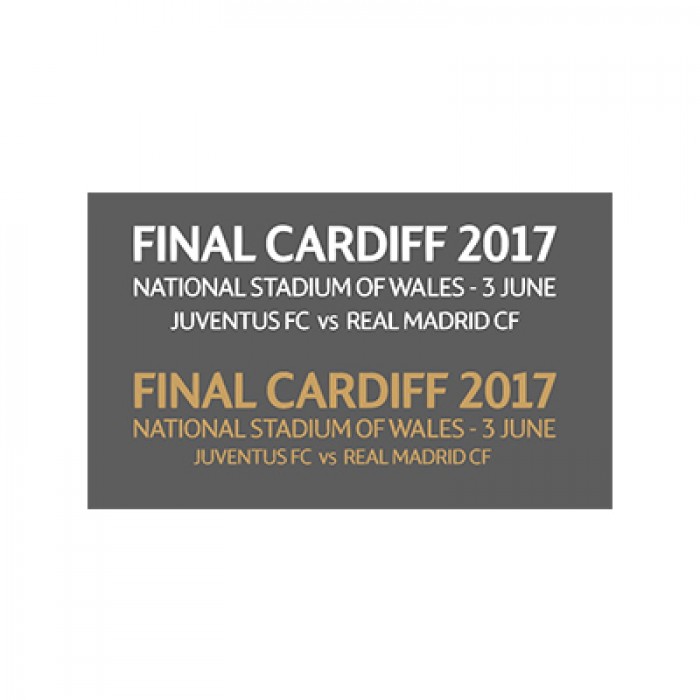 Official UEFA Champions League Final Cardiff 2016/17 Match Details Printing, Official Match Details Printing, UCLFINALMDT, 