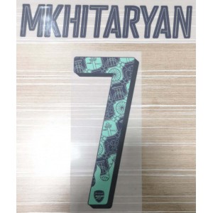 Mkhitaryan 7 (Official Arsenal 2018 Away ICC Asia Tour Special Nameset) 