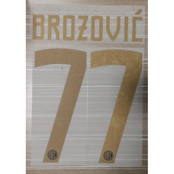 [CLEARANCE] Brozovic 77 - Official Name and Number for Inter 20th Anniversary Mashup Shirt 