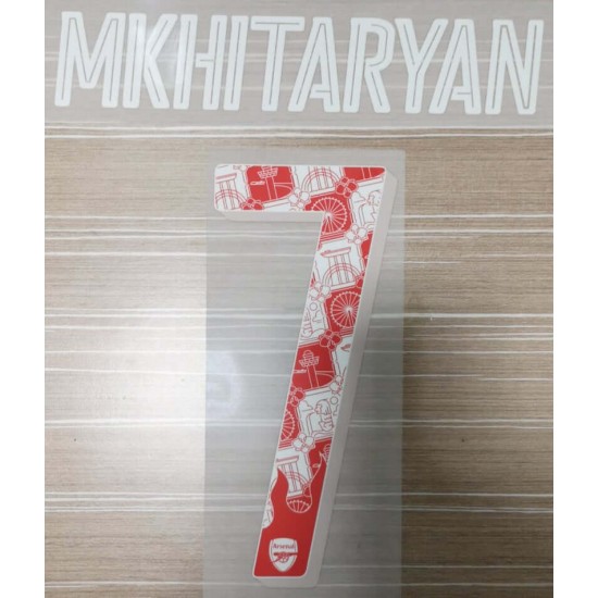 Mkhitaryan 7 (Official Arsenal 2018 Home ICC Asia Tour Special Nameset) 