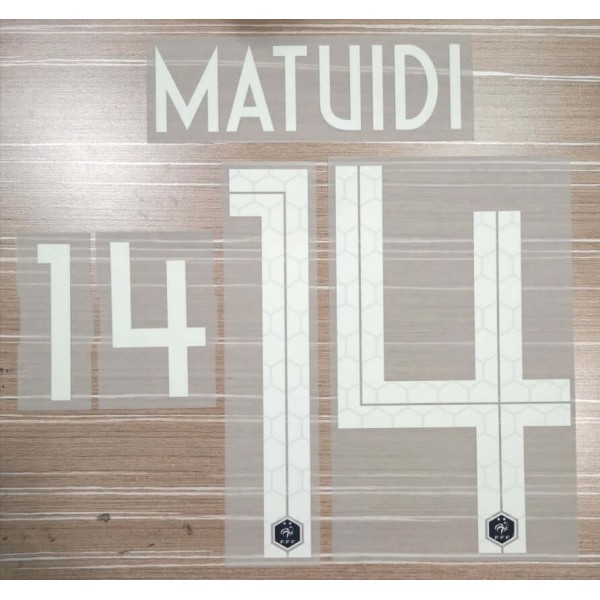 [CLEARANCE] Matuidi 14 - Official Name and Number for France 2 Stars Away Shirt