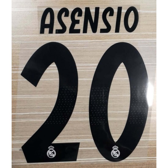[CLEARANCE] Asensio 20 - Official Real Madrid 2018-19 Home Name and Numbering 