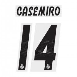 [CLEARANCE] Casemiro 14 - Official Real Madrid 2018-19 Home Name and Numbering 