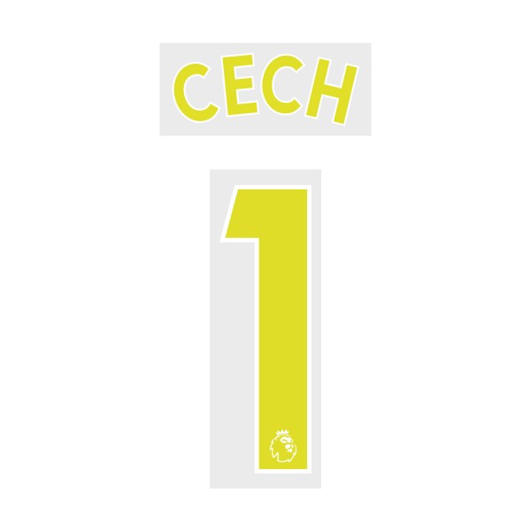 Cech 1 Yellow Special Nameblock Set (For New Premier League Season 2017 Onwards)