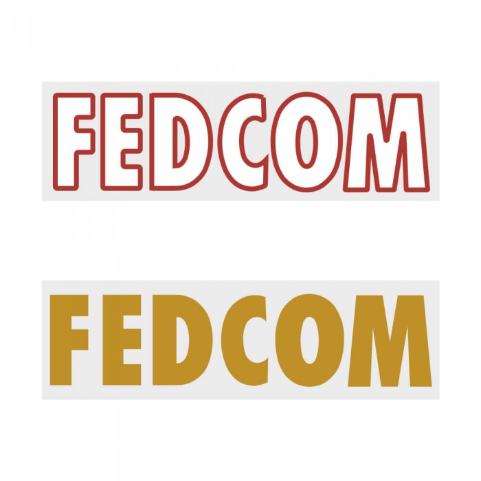 Fedcom Official Front Sponsor Printing for AS Monaco 2018/19/20 Home / Away Shirt, FRENCH LIGUE 1, FEDCOM1819, 