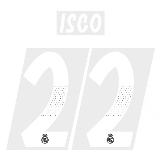 [CLEARANCE] Isco 22 - Official Real Madrid 2018-19 Away and Third Name and Numbering 