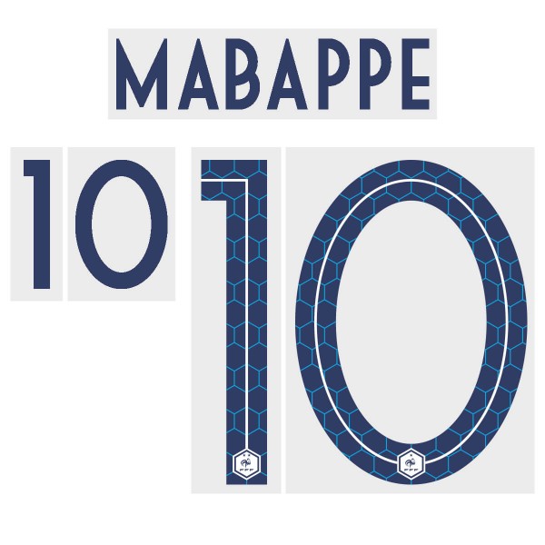 [CLEARANCE] Mbappe 10 - Official Name and Number for France 2 Stars Away Shirt