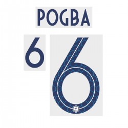 [CLEARANCE] Pogba #6 - Official Name and Number for France 2 Stars Away Shirt