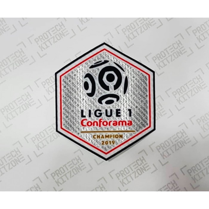 Official France Ligue 1 Conforama Champions 2019 Sleeve Patch, Official France Leagues Badges, L1CHAMP19PATCH, 