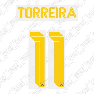 Torreira 11 (Official Arsenal 2019/20 Third Club Name and Numbering)