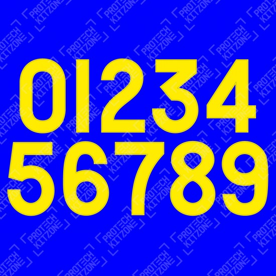 0-9 Numbering (Official Chelsea FC 2019/20 50th Anniversary FA Cup Numbering)