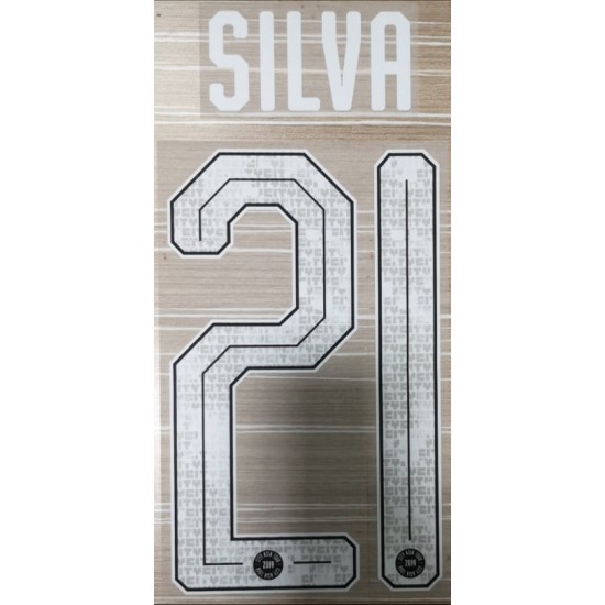 Silva 21 - Official Man City 2019 Asia Tour Special Nameset (For 2019/20 Home Shirt) 