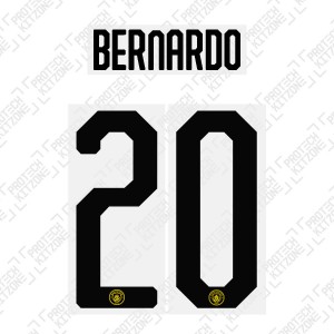 Bernardo 20 - Official Name and Number Cup Printing for Manchester City 19/20 Third Shirt 