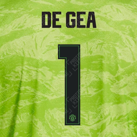 [CLEARANCE] DE GEA 1 (OFFICIAL MANCHESTER UNITED FC 2019/20 3RD GOALKEEPER NAME AND NUMBERING - PLAYER VERSION)