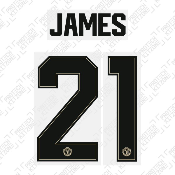 James 21 (Official Manchester United FC 2019/20 Away Name and Numbering - Player Version)